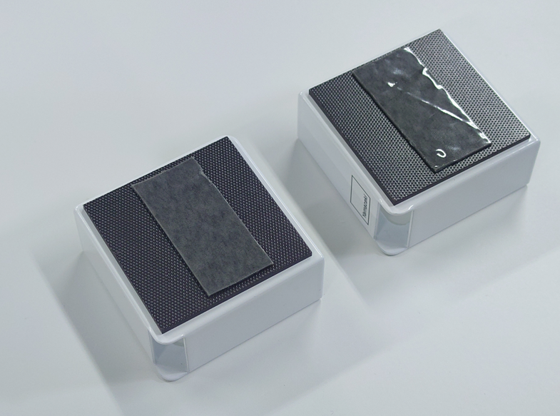 Photo of the tablet holder with double-sided tape attached